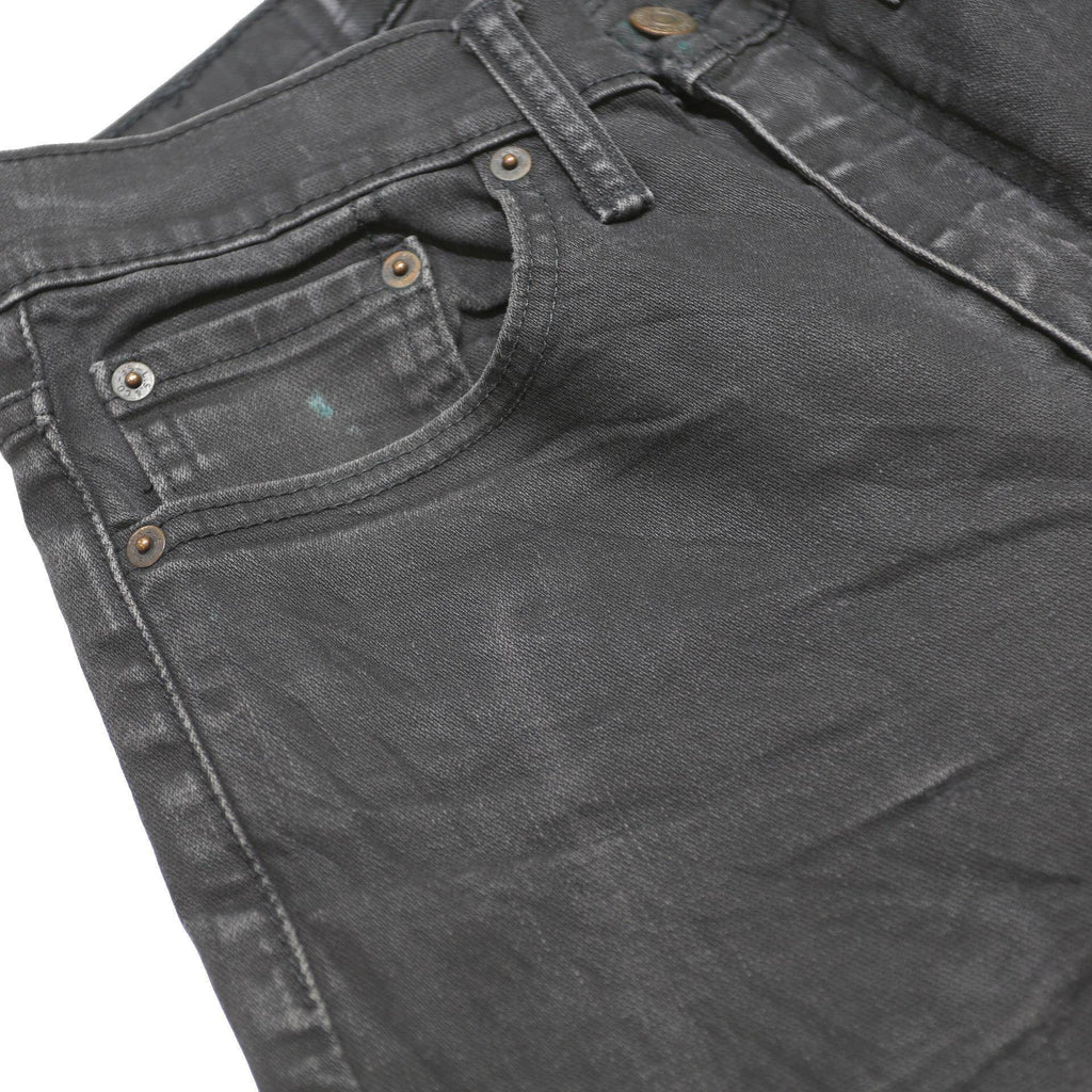 LEVI'S Mens Black Slim 512 Tapered Denim W29 L27 Cotton Blend Zip Jeans