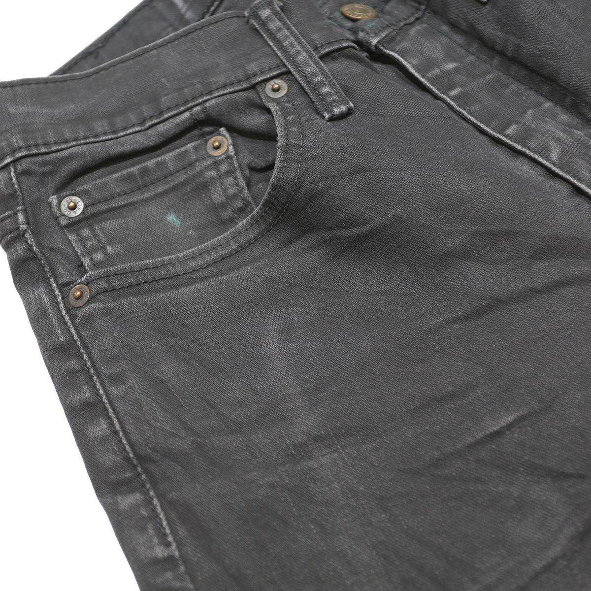 LEVI'S Mens Black Slim 512 Tapered Denim W29 L27 Cotton Blend Zip Jeans