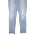 LEVI'S 711 Womens Slim Blue Denim Light W34 L31 Ripped Skinny Jeans Cotton Blend