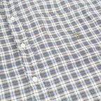 NAUTICA Mens Grey Checked Cotton Shirt XL Button Long Sleeve Classic Casual Wear