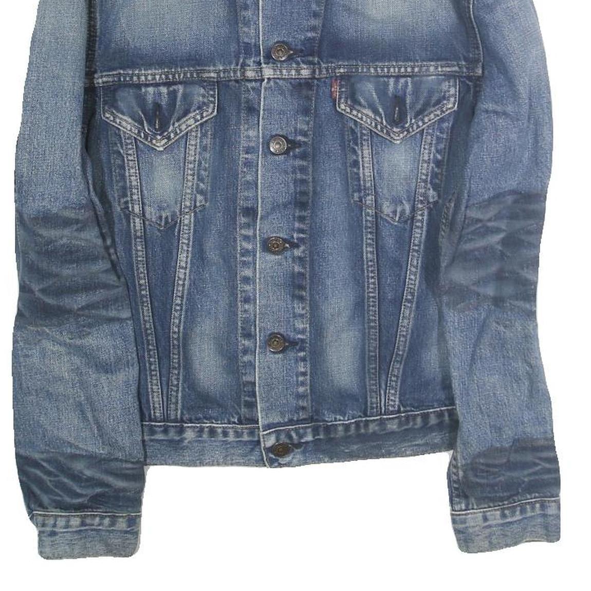 LEVI'S Mens Blue Denim Jacket M Cotton Button Closure Classic Fit Casual