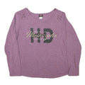 HARLEY DAVIDSON Womens Purple Long Sleeve Crew Neck Graphic T-Shirt XL