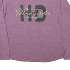HARLEY DAVIDSON Womens Purple Long Sleeve Crew Neck Graphic T-Shirt XL