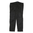 NAUTICA Mens Cotton Blend Black Regular Zip Trousers W36 L26 Classic Straight