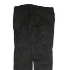 NAUTICA Mens Cotton Blend Black Regular Zip Trousers W36 L26 Classic Straight