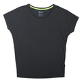 NIKE Womens Black Short Sleeve Round Neck Cotton Blend T-Shirt L Dri-Fit Sport