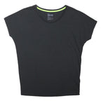 NIKE Womens Black Short Sleeve Round Neck Cotton Blend T-Shirt L Dri-Fit Sport