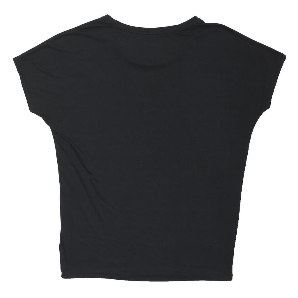NIKE Womens Black Short Sleeve Round Neck Cotton Blend T-Shirt L Dri-Fit Sport