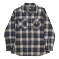 SANTA CRUZ Mens Black & Blue Checked Shirt M Long Sleeve Polyester Casual