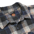 SANTA CRUZ Mens Black & Blue Checked Shirt M Long Sleeve Polyester Casual