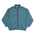 Mens Blue Polyester Blend Casual Zip Up Regular Fit Jacket XL Lightweight Plain