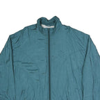 Mens Blue Polyester Blend Casual Zip Up Regular Fit Jacket XL Lightweight Plain