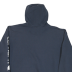 CARHARTT Mens Navy Hoodie XL Cotton Blend Pullover Hooded Sweatshirt Logo Sleeve