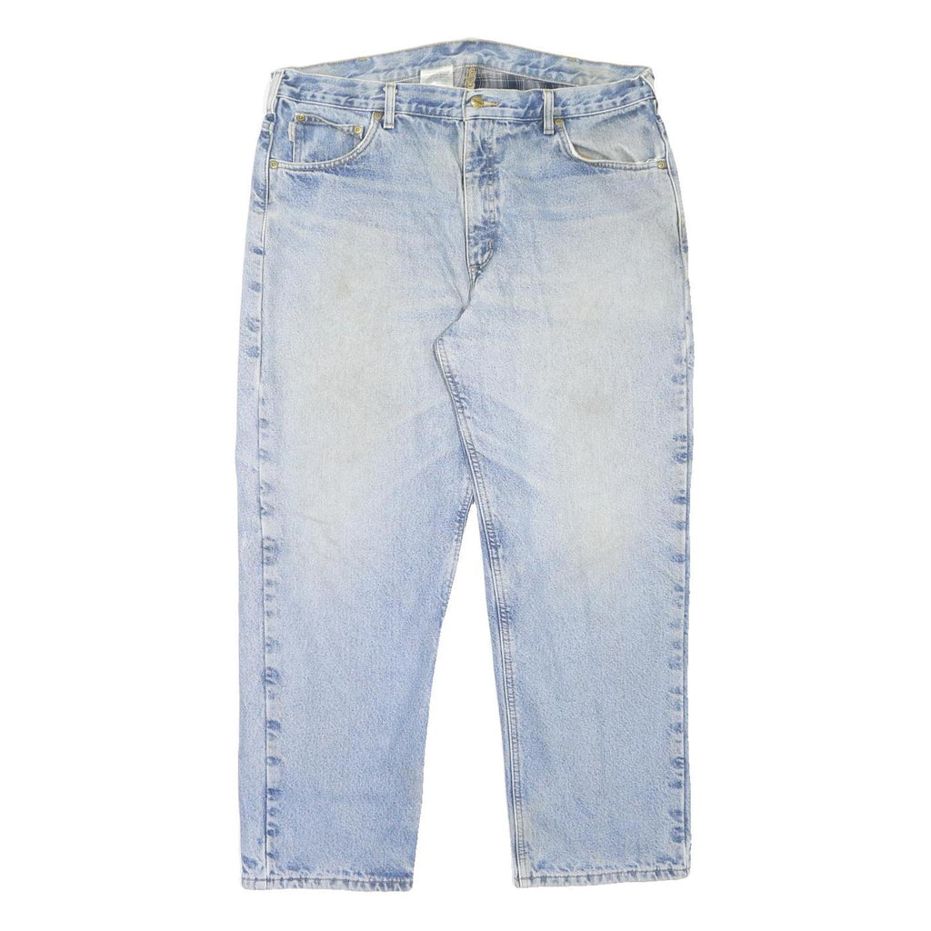CARHARTT Mens Jeans Blue Relaxed Straight Denim Light W38 L30 Casual Workwear