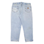 CARHARTT Mens Jeans Blue Relaxed Straight Denim Light W38 L30 Casual Workwear