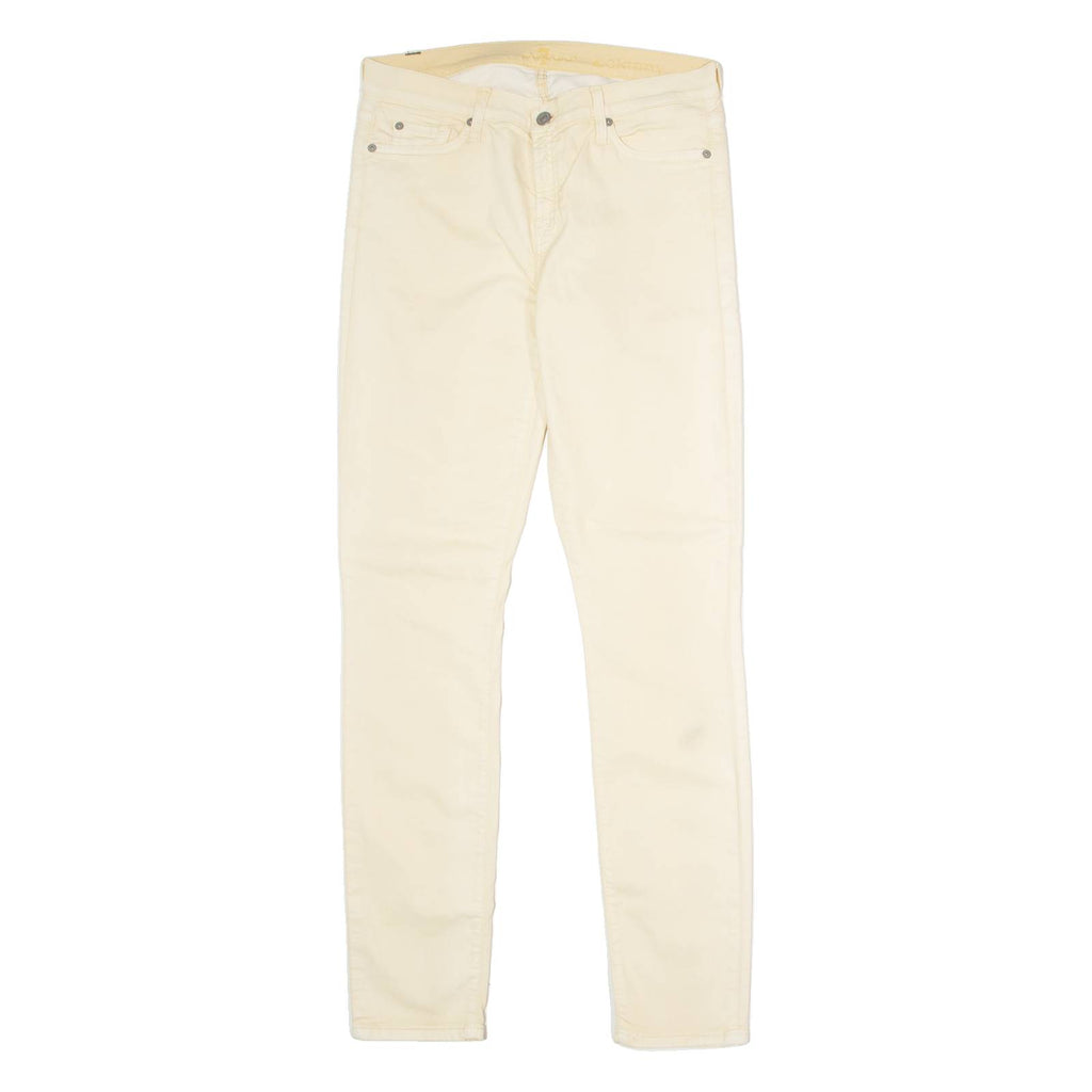 7 FOR ALL MANKIND Womens Trousers Yellow Regular Skinny W31 L31