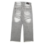 RPM NO 1 Womens Jeans Blue Relaxed Wide-Leg Denim Medium W32 L26 Cropped Button