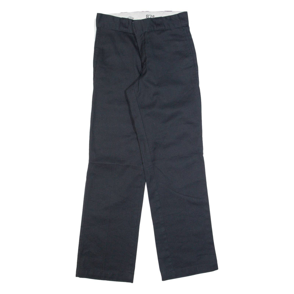 DICKIES 974 Workwear Mens Trousers Black Regular Straight W26 L30