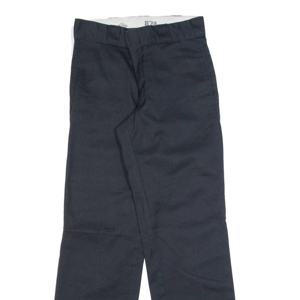 DICKIES 974 Workwear Mens Trousers Black Regular Straight W26 L30