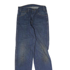 DICKIES Mens Jeans Blue Regular Straight Denim Medium W30 L34 Workwear Zip Fly