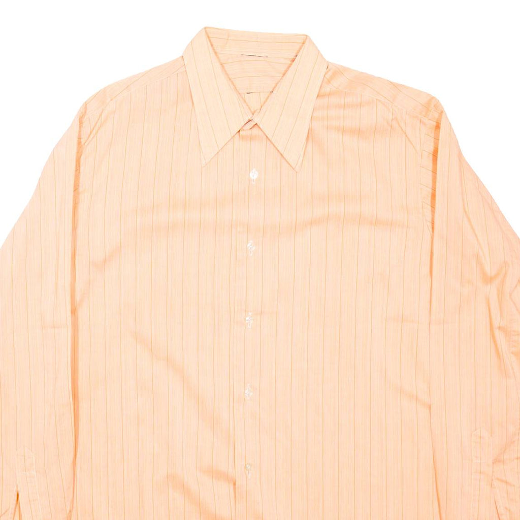 Mens Shirt Pink Striped Long Sleeve M