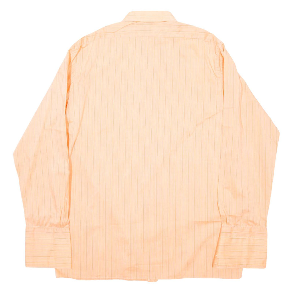 Mens Shirt Pink Striped Long Sleeve M