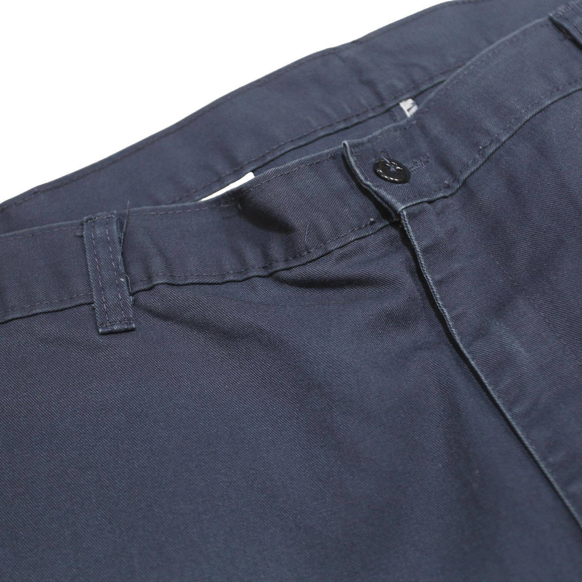 DICKIES Mens Cotton Blend Navy Relaxed Straight Trousers W38 L30 Workwear Zip