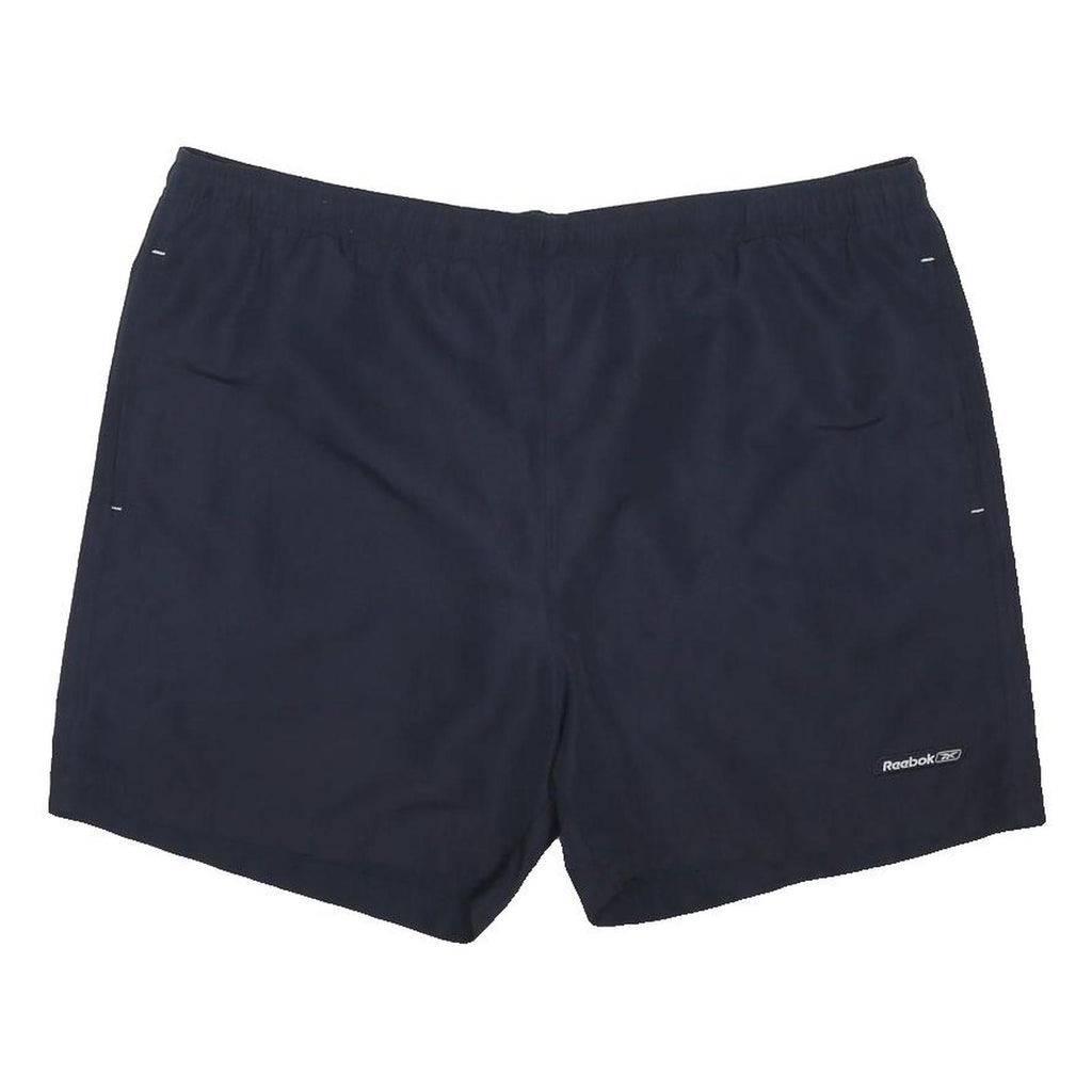 REEBOK Mens Shorts Navy Casual L W40 Polyester Blend Comfortable Lightweight