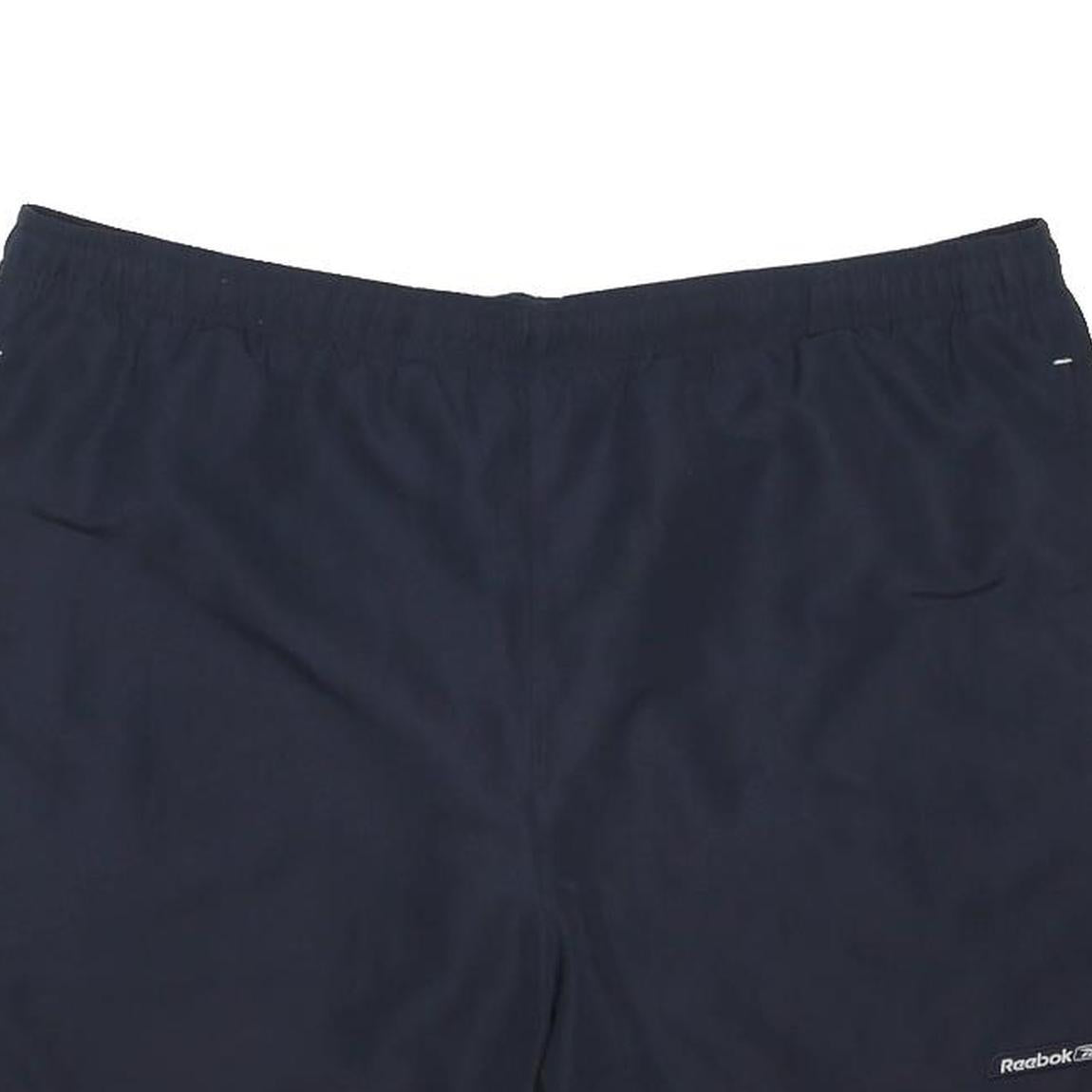 REEBOK Mens Shorts Navy Casual L W40 Polyester Blend Comfortable Lightweight