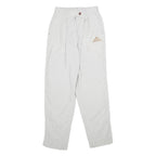 MCKINNEY Womens White Regular Fit Straight Polyamide Trousers W26 L32 Casual