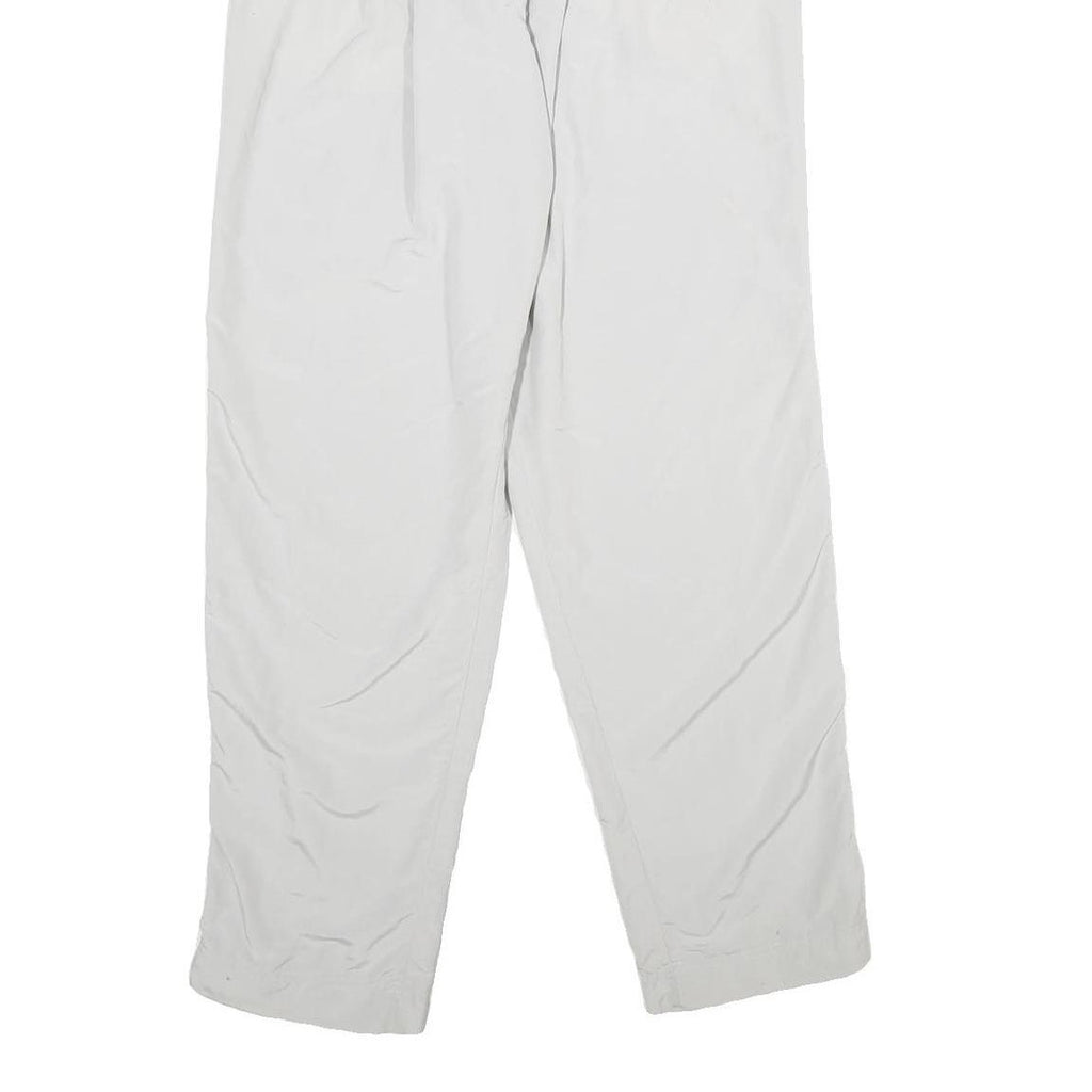 MCKINNEY Womens White Regular Fit Straight Polyamide Trousers W26 L32 Casual