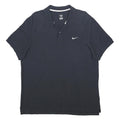 NIKE Mens Black Polo Shirt XL Cotton Short Sleeve Basic Sportswear