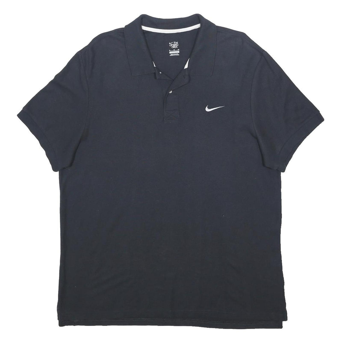 NIKE Mens Black Polo Shirt XL Cotton Short Sleeve Basic Sportswear