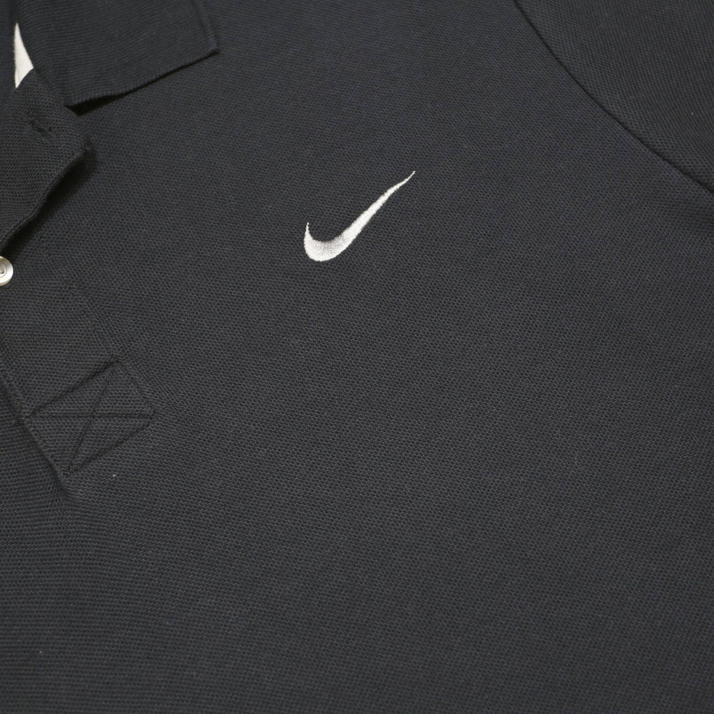 NIKE Mens Black Polo Shirt XL Cotton Short Sleeve Basic Sportswear