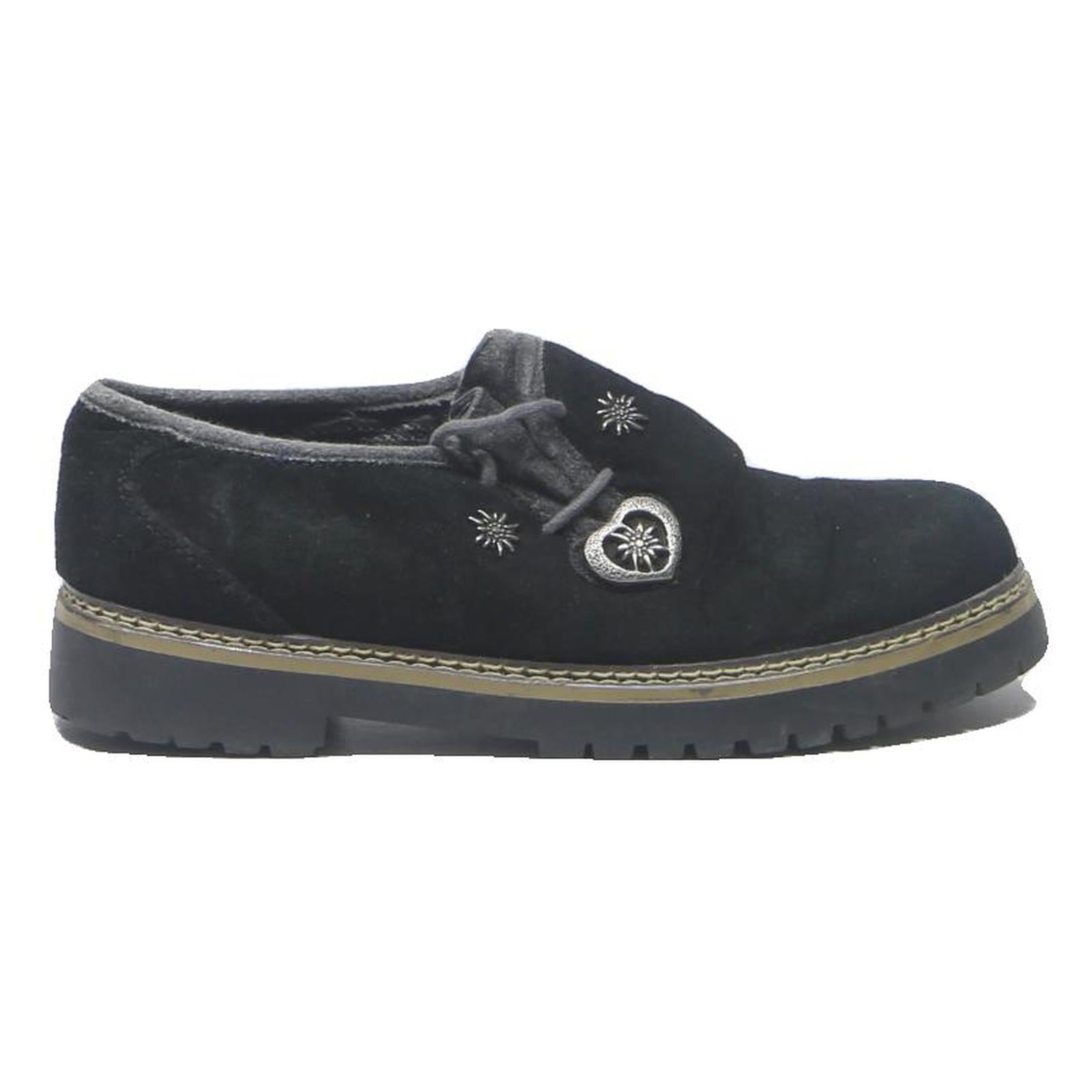 TAXI Womens Black Synthetic Lace-Up Shoes UK 7 Casual Comfortable Stylish