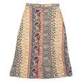MAVEN Womens A-Line Skirt Brown Long Crazy Pattern M