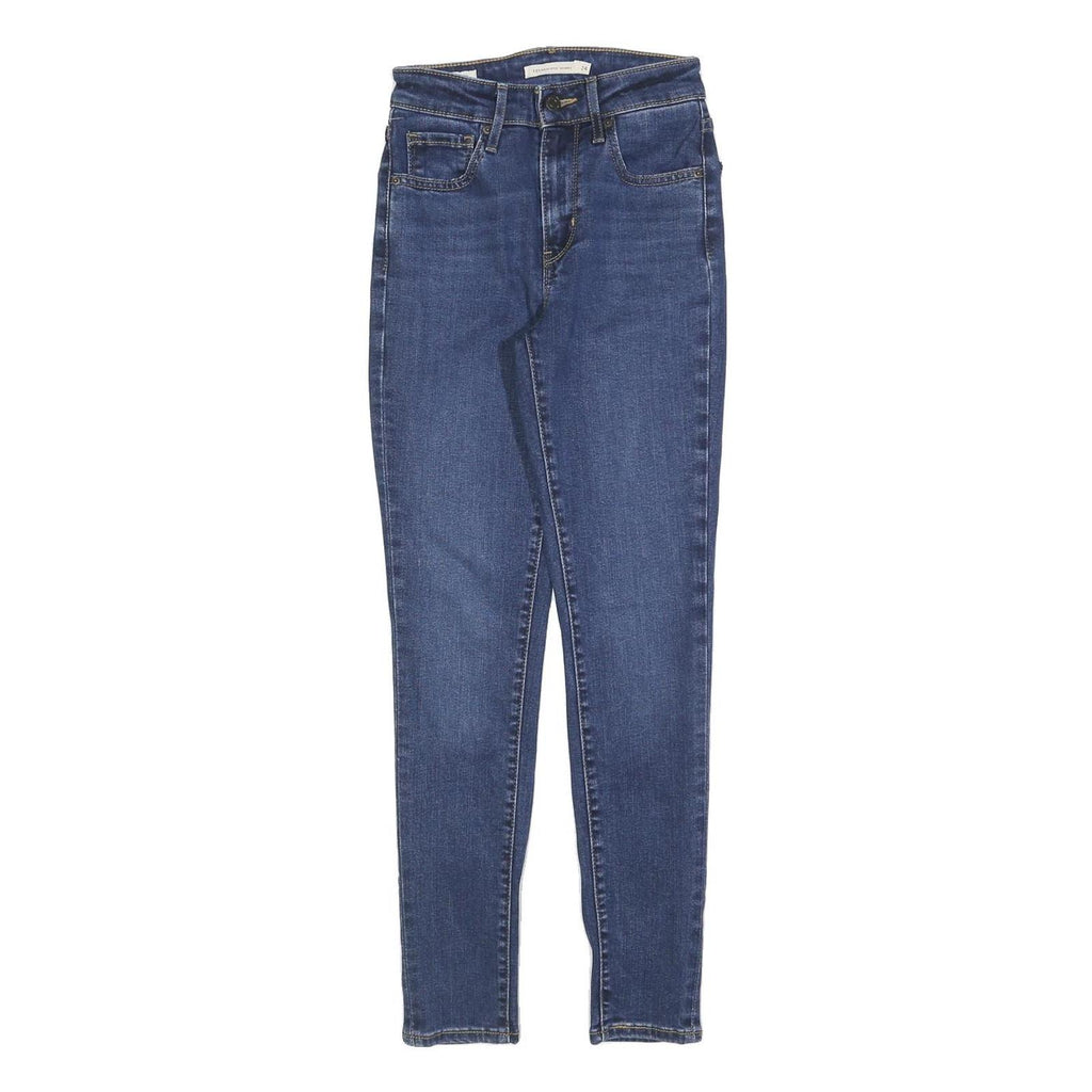 LEVI'S 721 BIG E Womens Slim Skinny Denim Raw W24 L28 Classic Cotton Blend Jeans
