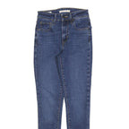 LEVI'S 721 BIG E Womens Slim Skinny Denim Raw W24 L28 Classic Cotton Blend Jeans