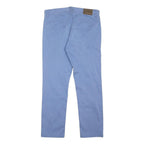 BOSS HUGO BOSS Mens Cotton Blend Blue Slim Straight Trousers W31 L27 Casual