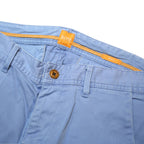 BOSS HUGO BOSS Mens Cotton Blend Blue Slim Straight Trousers W31 L27 Casual