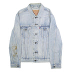 LEVI'S Mens Blue Denim Button Cotton Jacket S Classic Casual Vintage Style