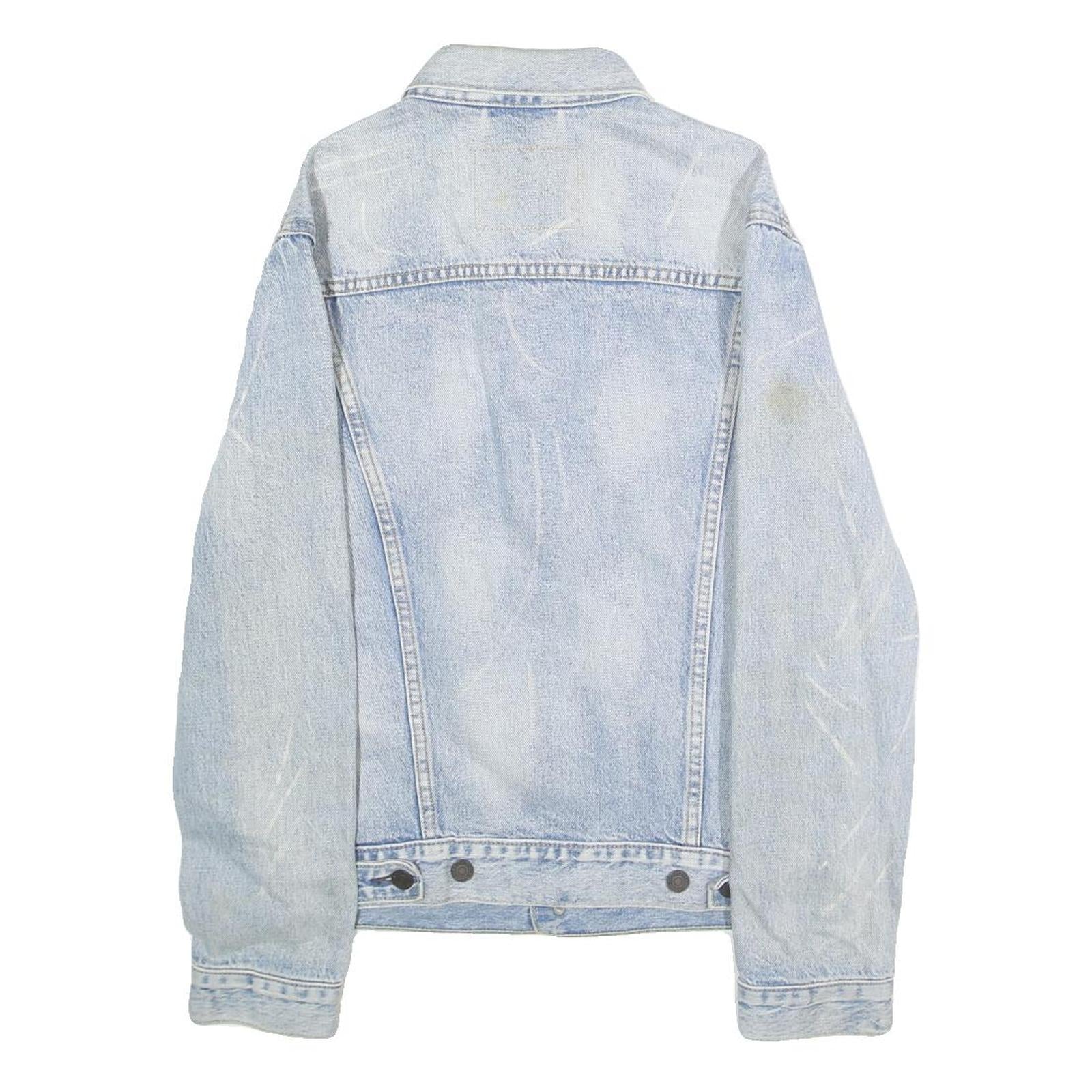 LEVI'S Mens Blue Denim Button Cotton Jacket S Classic Casual Vintage Style