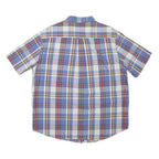CHAPS Mens Blue & Red Check Shirt XL Button-Down Collared Cotton Casual