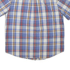 CHAPS Mens Blue & Red Check Shirt XL Button-Down Collared Cotton Casual