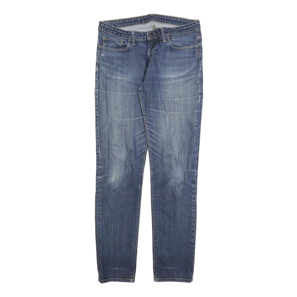 CARHARTT Mens Slim Blue Denim Slim Jeans W30 L32 Faded Casual Wear