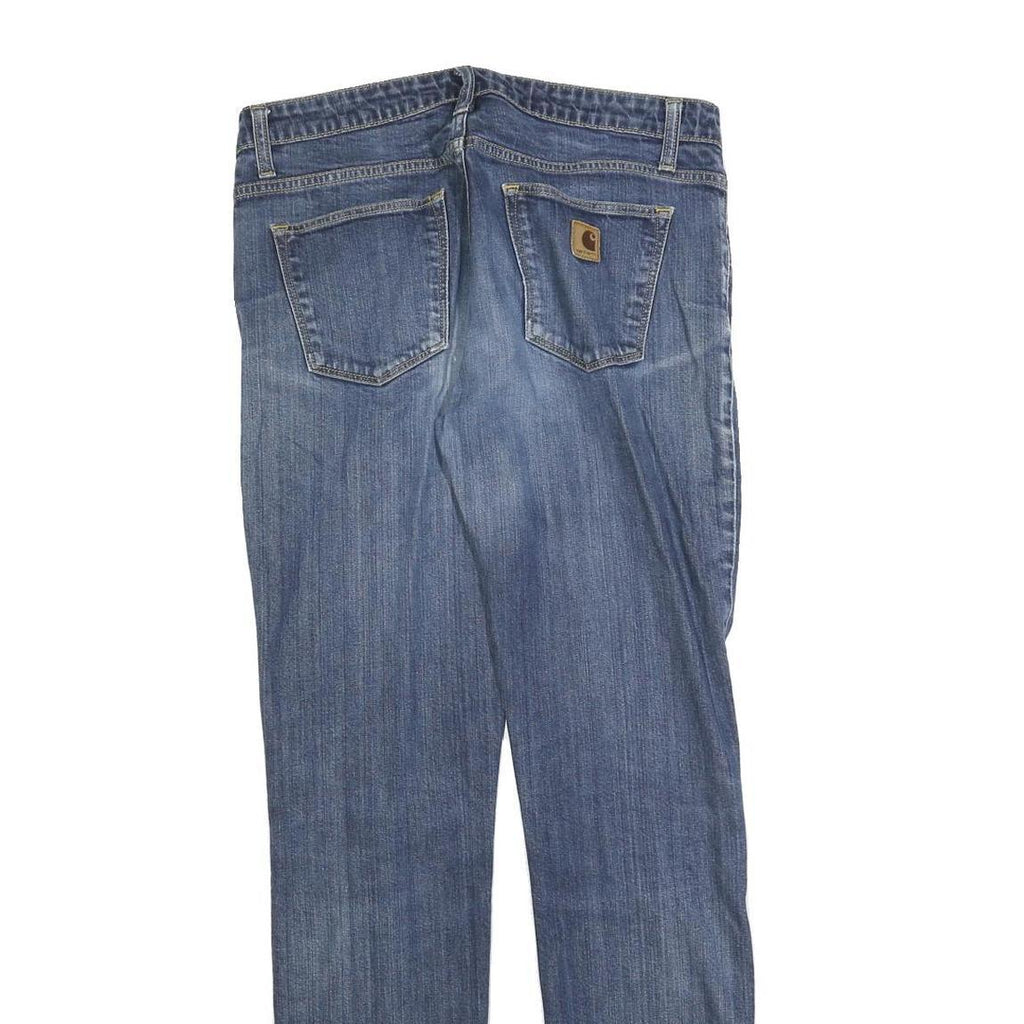 CARHARTT Mens Slim Blue Denim Slim Jeans W30 L32 Faded Casual Wear