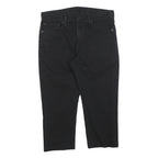 LEVI'S 511 Slim Mens Black Slim Skinny Denim Raw W33 L22 Zip Cotton Blend Jeans