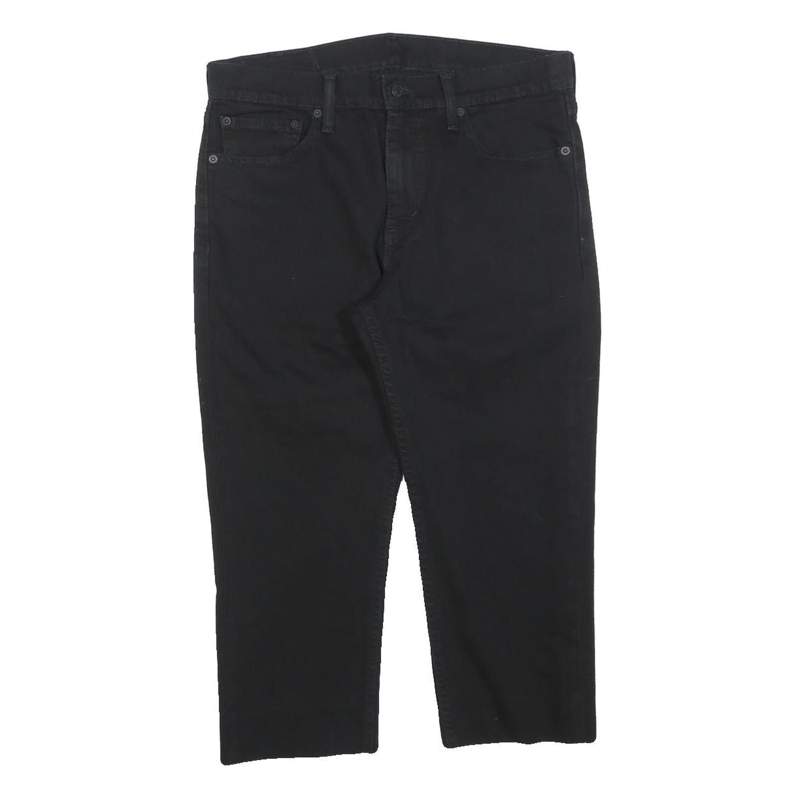 LEVI'S 511 Slim Mens Black Slim Skinny Denim Raw W33 L22 Zip Cotton Blend Jeans