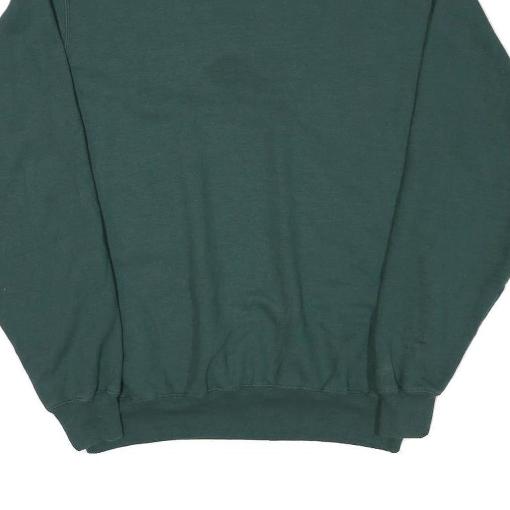JOES USA Mens Green Crew Neck Sweatshirt M Cotton Blend Casual Pullover
