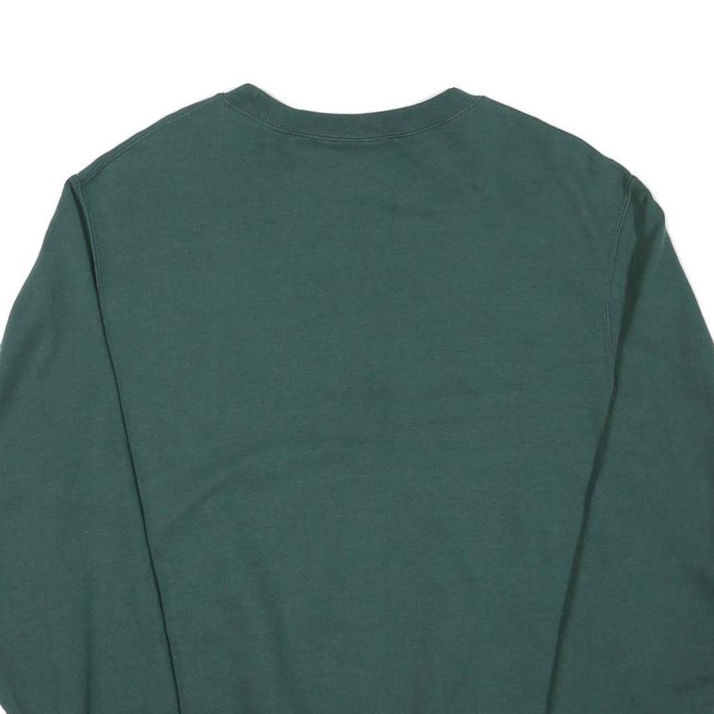 JOES USA Mens Green Crew Neck Sweatshirt M Cotton Blend Casual Pullover